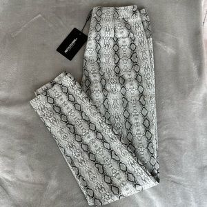 Snake print pants